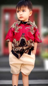 Kemeja Batik Anak Fashion Baju Anak ukuran 1-12 tahun