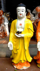 Tượng gốm Phật A Di Đà cao 65cm