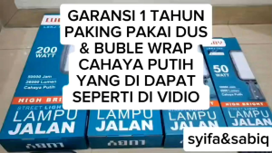LAMPU JALAN / LAMPU PJU HIGH BRIGHT EXTRA KARDUS / BUBLE WRAP LUBY LBKJ-702 30W-200W