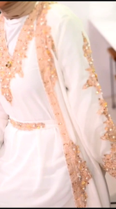 ABAYA KAFTAN FREYA 5 Set (Outer Inner Manset gamis Turban dan Ikat pinggang)