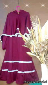 Promo gamis anak 1-8 tahun renda pompom kirana jersey terbaru murah