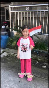 SETELAN ANAK PEREMPUAN KEMERDEKAAN USIA 1-10 THN ONESET KNIT ANAK PERMPUAN