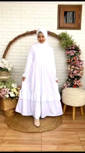 Cutetrik Gamis Arisa Anak set Khimar