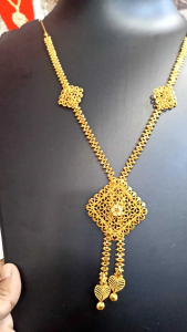 Rantai leher gold plated 60cm