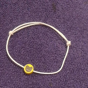 Gelang cewek cowok gelang tali Korea style beruang kuning gelang anak-anak lucu
