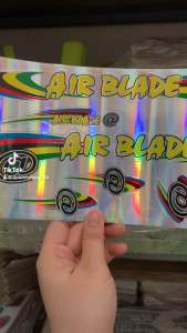 Bộ tem xe đạp AIRBLADE chữ màu vàng hàng nhập Thái Lan chất lượng cao dành trang trí riêng cho dòng xe này tem màu sắc cực đẹp và bền giá bán cực tốt bán lẻ như bán sỉ