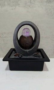 HandMade บ้านตกแต่งเดสก์ท็อปน้ําพุเรซิ่นผ่อนคลายในร่มน้ําพุ Creative CRAFT FengShui น้ําตกน้ําพุ