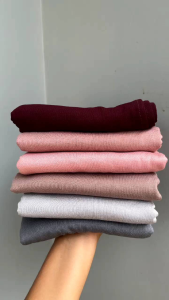 Pashmina kaos rayon viscose bahan premiumtebal/basic adeum