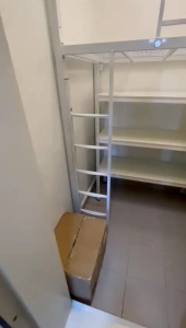 Helper loft bed customize with shelves singapore/helper bed