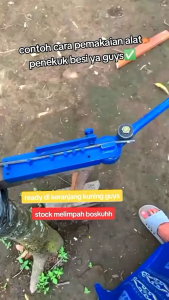 Alat penekuk besi beton ulir