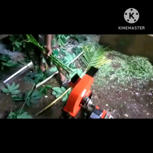 mesin cacah rumput kuat batang2 + dinamo 1/2 pk