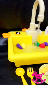 Duck Wash basin  MAINAN KITCHEN set mainan wastafel cuci piring bisa keluar AIR MAINAN ANAK EDUKASI mainan CUCI PIRING BATERAI ANak