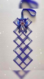 มาลัยใส่แบงค์ซองพิมพ์ลาย 10 ใบ รูปทรงหางปลา