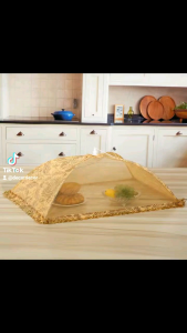 Food Cover Square Tudung Saji Lipat Tarik Segi Bulat Premium Mewah Pelindung Makanan