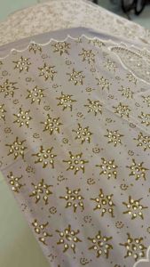 Batik Small Flowers Pattern Umbrella with UV Protection in Pink Colour