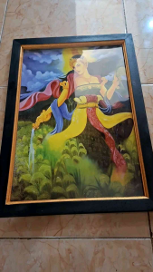 Hiasan Dinding Cetak Poster Dewi Lanjar plus bingkai ukuran 35x52cm