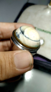 Batu Garut Putih Tembaga Natural Unik kode 3/32