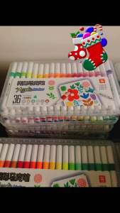 Set 120/80/60/48/36/24 Bút màu ACRYLIC Marker Đầu NHỌN CHỐNG THẤM NƯỚC Không Bị Nhoè Có Thể Vẽ Lên Đồ Vật Nhẵn lau được khi dính lên da