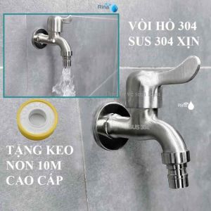 THÂN ĐÚC NGUYÊN KHỐI Vòi Hồ Vòi Xả Nước Hành Lang Vòi Máy Giặt 100% INOX 304 GIÁ SIÊU SỈ rumine Vòi hồ inox sus 304 hàng đúng inox xịn