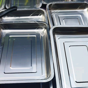 NAMPAN STAINLESS STELL 1 STEL 4 PCS TEBAL DAN MURAH BAKING TRAY
