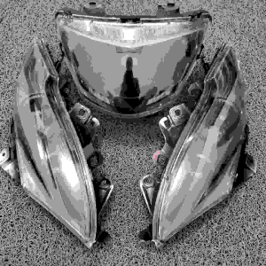 REFLEKTOR LAMPU DEPAN MIO J HITAM SMOKE SET LAMPU SEN MIO J HITAM SMOKE