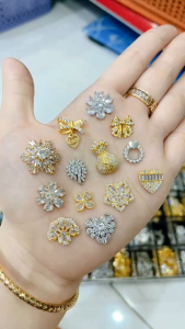 Charm hoa đính đá siêu sáng không bay màu - Charm nail đính móng tay hàng cao cấp mẫu hot 2023