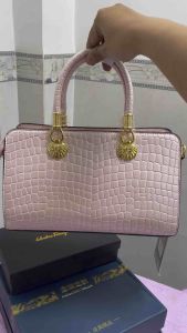 Túi xách quảng châu cao cấp giá rẻ mày hồng phấn size công sở 28cm nhẹ nhàng xinh xắn sang trọng