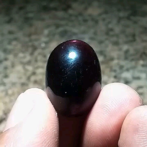 Asli Batu Akik Kecubung Wulung Hitam Pekat Tembus Ungu 23cm A88