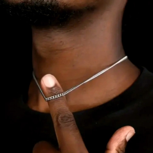 Kalung Rantai Pria Minimalis & Aksesoris Perhiasan Titanium Stainless Steel