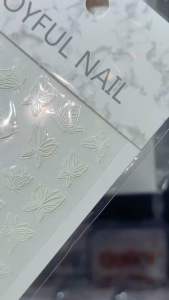 Bloom & Butterfly Series Embossed Nail Stickers | Sakura & Butterfly Embossed Nail Art Decals