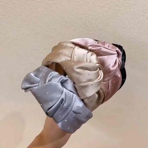 Headband Divia Bando Korea Bandana Lebar Mutiara Tinggi by Velmorra