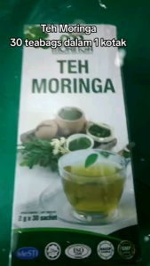 MR TEH MORINGA 1 BOX CONTAIN 30 SATCHET OF 2GM EACH. ORGANIC MADE IN MALAYSIA EXPIRE 12/26