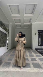 Belvina Dress Gamis Idul Fitri Series Vol 1: Busi Lebaran Wanita Elegan
