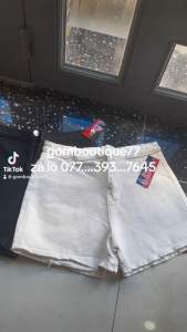 Quần đùi kaki nữ lưng cao lật lai có túi chất co dãn lên form siêu xinh giá rẻ