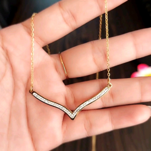 Xp.id - Kalung Wanita Titanium Fuji Permata Zircon Anti Karat