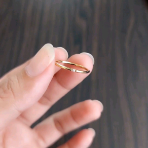 Xp.id - Cincin Wanita Titanium Simple Elegant Look Anti Karat