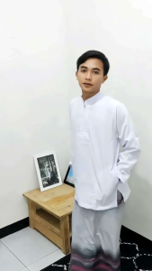 baju muslim pria dewasa putih polos