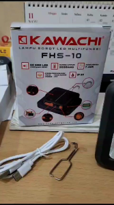 KAWACHI LAMPU EMERGENCY LED SOROT SOLAR PANEL LAMP FHS-10 10 WATT IP66 BAGUS BERKUALITAS