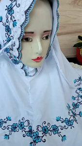 MUKENA DEWASA TERUSAN MOTIF KALONG AZURA