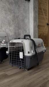 กล่องเดินทางสัตว์เลี้ยง Goliath มีล้อ กรงหิ้วขึ้นเครื่องบิน IATA approved กรงเดินทางสุนัขแมว Monkey