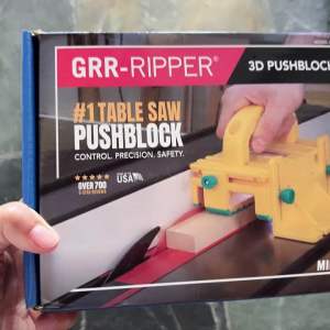 Microjig GRR-RIPPER 3D Pushblock for Table Saw Router Table Band Saw Jointer