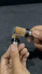 (2 pcs) LAMPU SEIN 1156 BAU15S (150) SUPER BRIGHT DAJJAL 144 CHIP LED SMD T20 Lampu Sen Lampu Tangan Led Mobil Bayonet