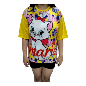 TSHIRT 3D blouse random material cotton lycra berat badan 70 kilo kebawah boleh pakai