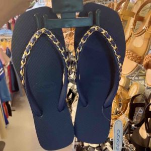 รองเท้าแตะหน้าโซ่ พื้นยางนุ่ม งานแบรนด์