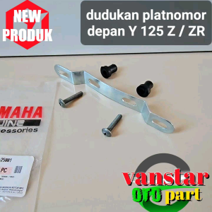 Dudukan Plat Nomor Depan Y 125Z & Y 125ZR: Aksesoris Motor Yamaha