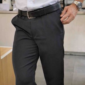 ALZURA - Celana kerja pria slimfit / Celana Bahan Formal / Celana dasar / Bahan Tebal