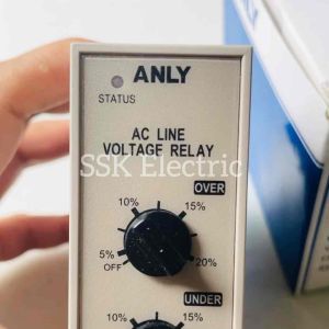 ANLY AVR165-11T Line Voltage Controller with Free 11pins Socket - AC 220V, 5%-20% Range, 50/60Hz Frequency, 5A 250VAC Contact Rating - Made in Taiwan