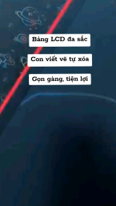 Bảng Viết Tự Xóa LCD Bảng Vẽ Điện Tử Thông Minh Tự Động Xóa (8.5 inch) - Bảng Viết Thông Minh Cho Bé