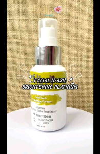 Facial Wash Orlin Beauty Brightening Platinum / Sabun Pembersih Mencerahkan Wajah Anti Kusam 60 Ml