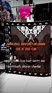 Sarung batik rayon santri motif terbaru